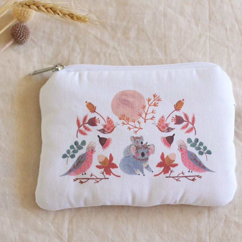 Flora + Fauna Zipper Pouch
