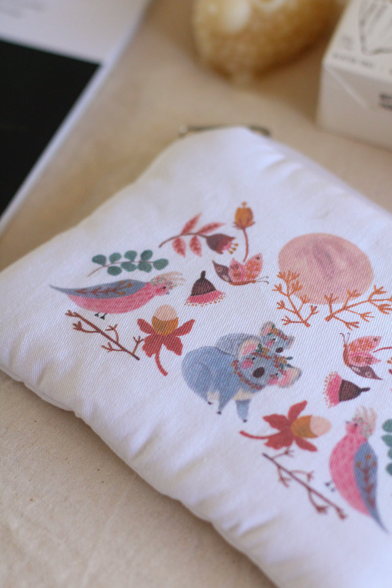 Flora + Fauna Zipper Pouch